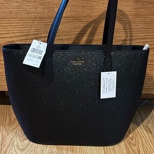 Kate Spade Black Glitter Purse/Tote -Tags Attached